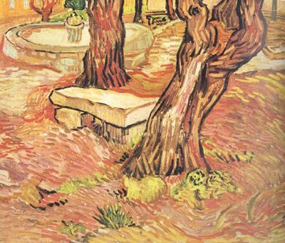  The Stone Bench in the Garden of Saint-Paul Hospital (nn04)